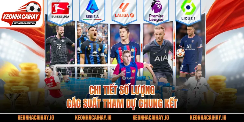 Chi tiết số lượng các suất tham dự chung kết