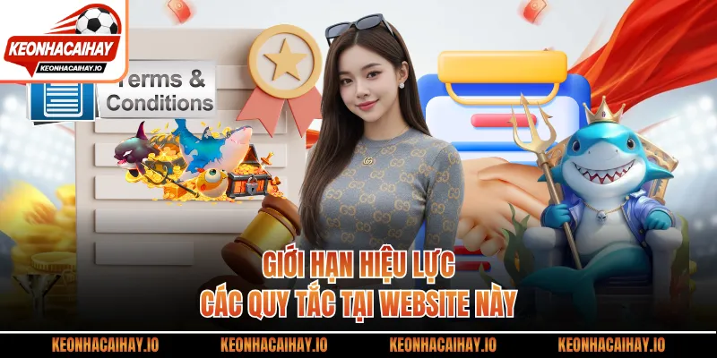 Giới hạn hiệu lực các quy tắc tại website này