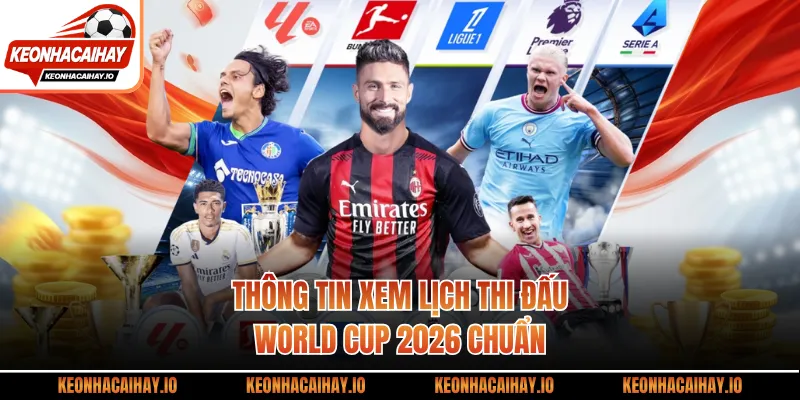 Thông tin xem lịch thi đấu world cup 2026 chuẩn