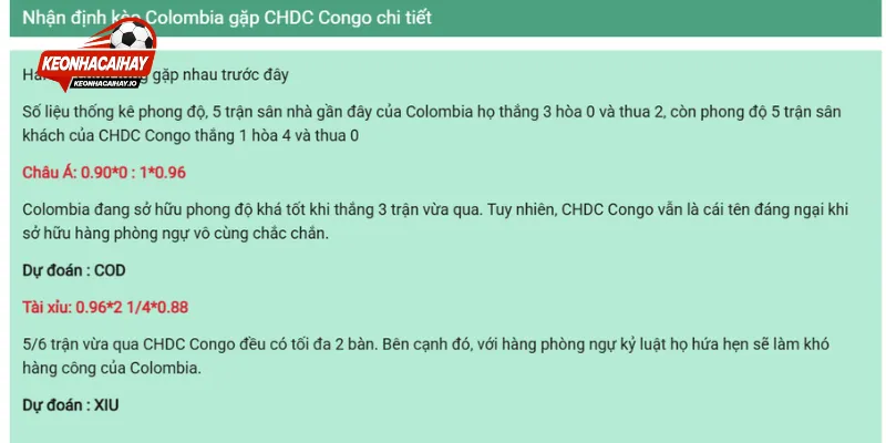 Nhận định điểm số cuối cùng của trận đấu nay